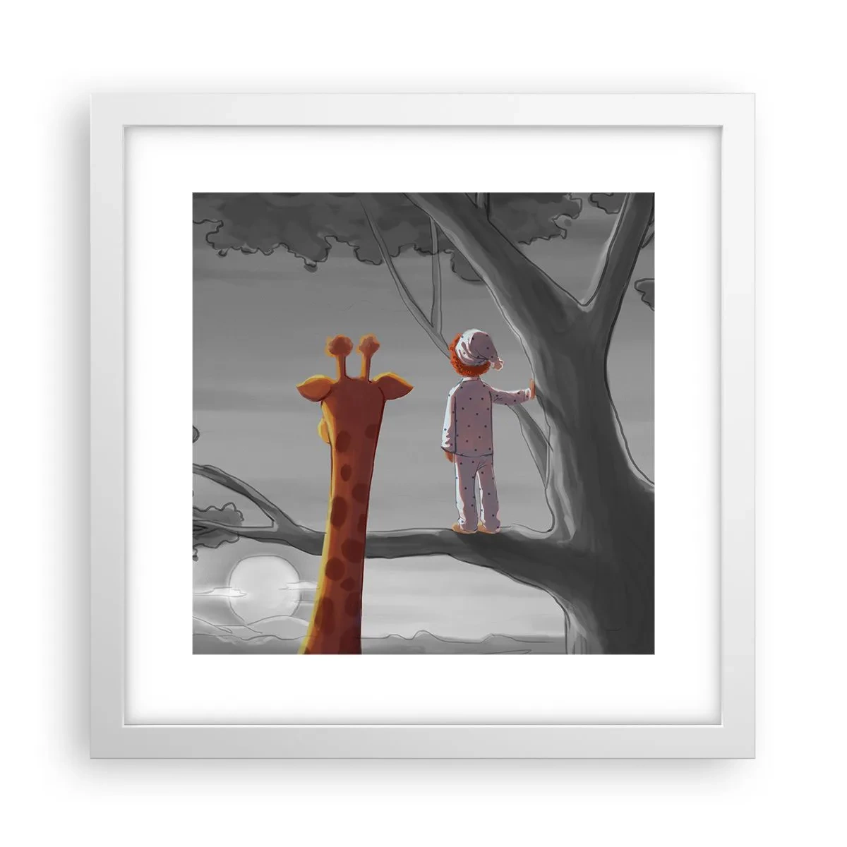 Poster in cornice bianca - Sta succedendo davvero - 30x30 cm