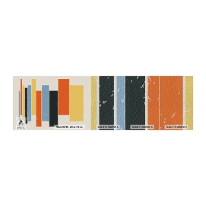 Campione di Fotomurale Premium Canvas - Notazione musicale - Minimalismo, Rettangoli, Forme - 100x30 cm