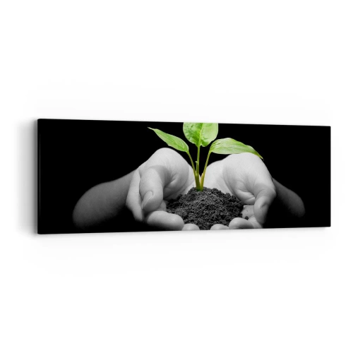 Quadro su tela - Stampe su Tela - Amo la natura, la proteggo - 90x30 cm