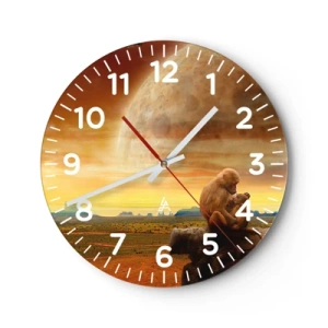 Orologio da parete - Orologio in Vetro - L'amore è ovunque lo stesso - 30x30 cm