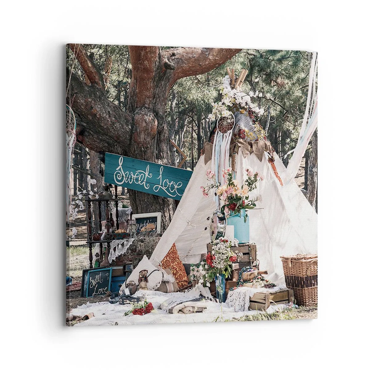 Quadro su tela - Stampe su Tela - Make love... - 70x70 cm