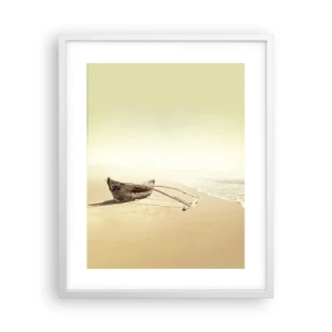 Poster in cornice bianca - Ricordo dei mari del sud - 40x50 cm