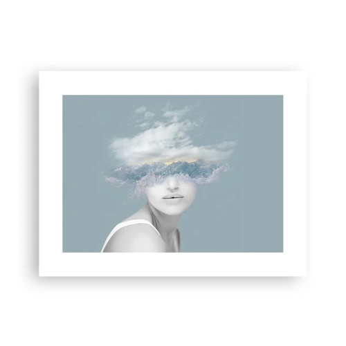 Poster - Con la testa tra le nuvole - 40x30 cm