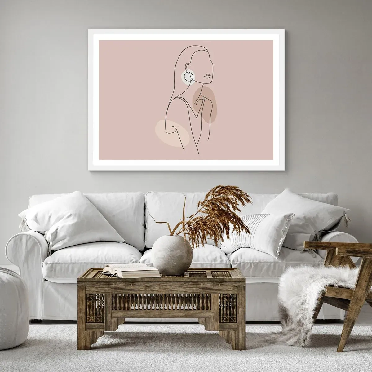 Poster in cornice bianca - Icona di giovinezza - 70x50 cm