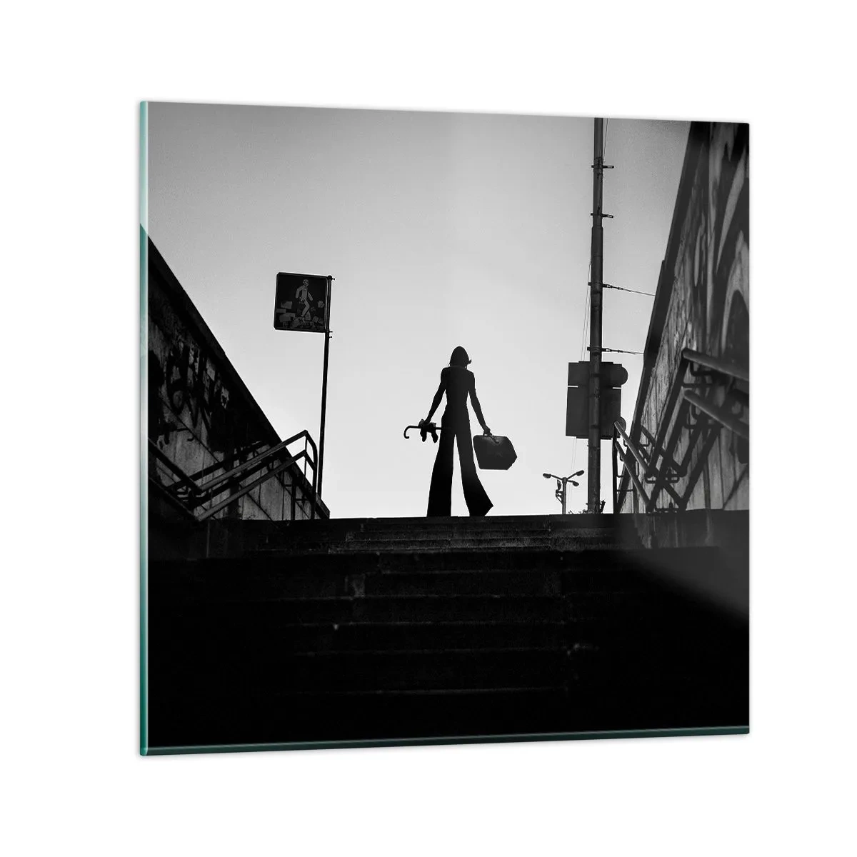 Quadro su vetro - Gita cittadina - 30x30 cm