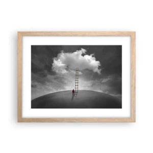 Poster in cornice rovere chiaro - Tutto è possibile - 40x30 cm