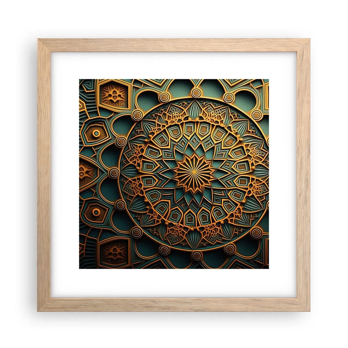 Poster in cornice rovere chiaro - Atmosfera araba - 30x30 cm