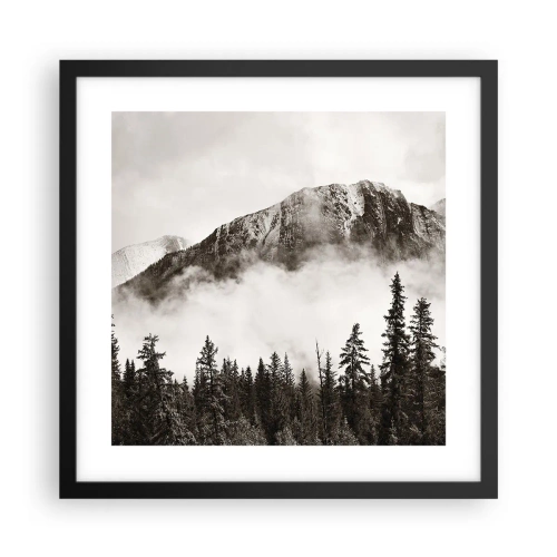 Poster in cornice nera - Il sovrano di granito - 40x40 cm