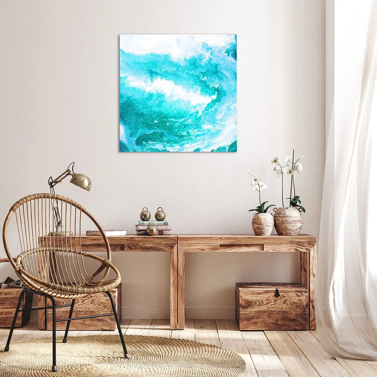 Quadro su tela - Stampe su Tela - Nel vortice degli elementi - 40x40 cm