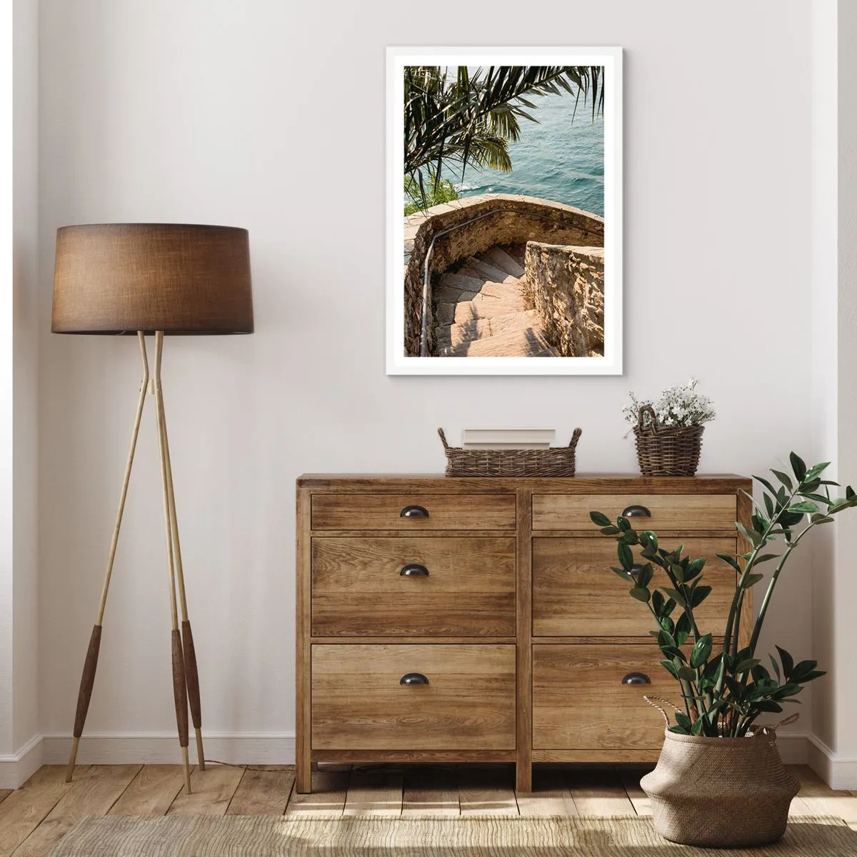 Poster in cornice bianca - Sotto il sole d'Italia - 70x100 cm