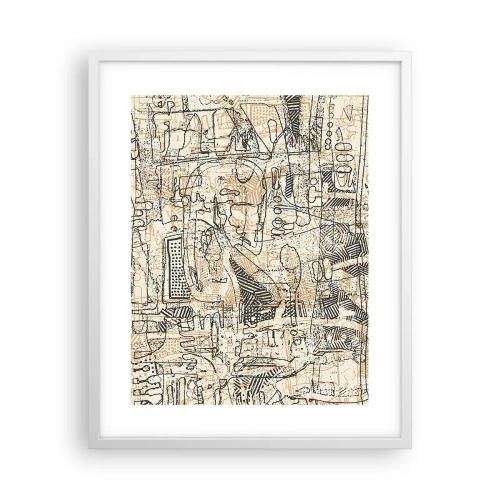 Poster in cornice bianca - In attesa di essere decifrato - 40x50 cm