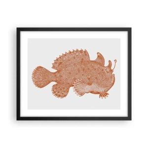 Poster in cornice nera - È davvero un pesce - 50x40 cm