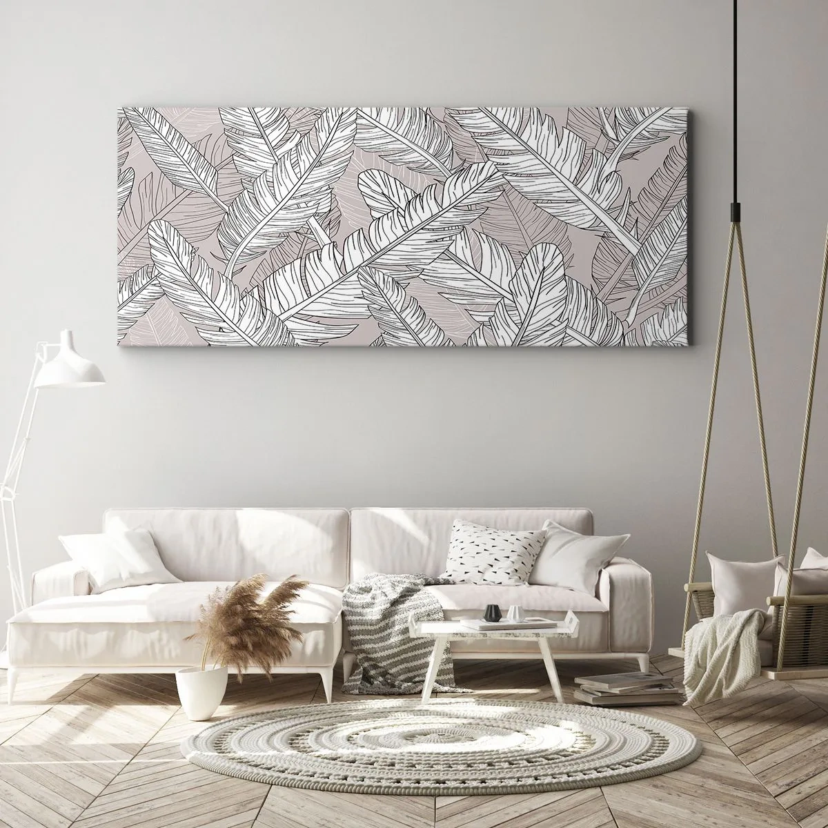 Quadro su tela - Stampe su Tela - Vortice di piume - 100x40 cm