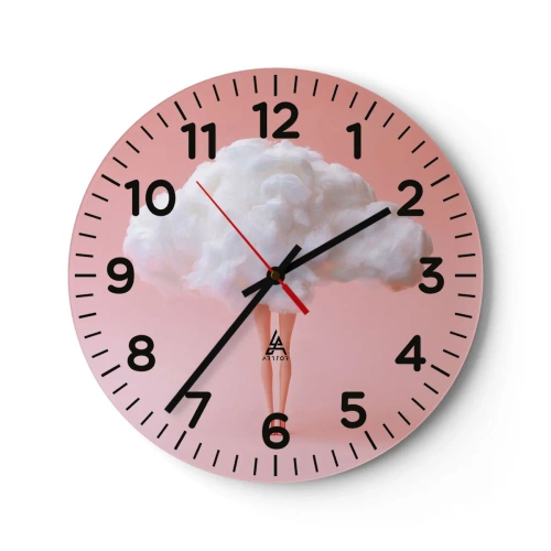 Orologio da parete - Orologio in Vetro - Dolce promessa - 40x40 cm