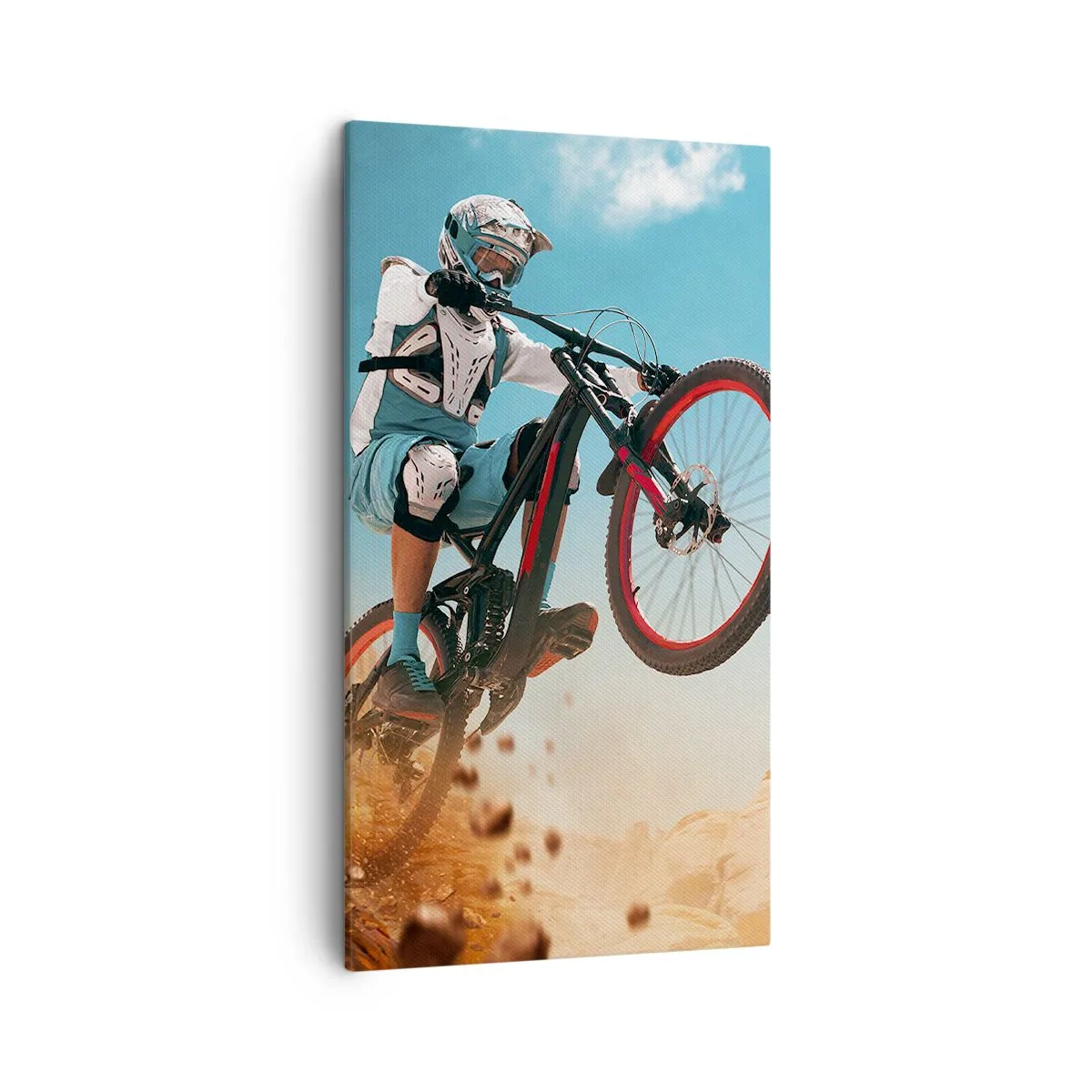 Quadro su tela - Stampe su Tela - Il demone della follia ciclistica - 45x80 cm