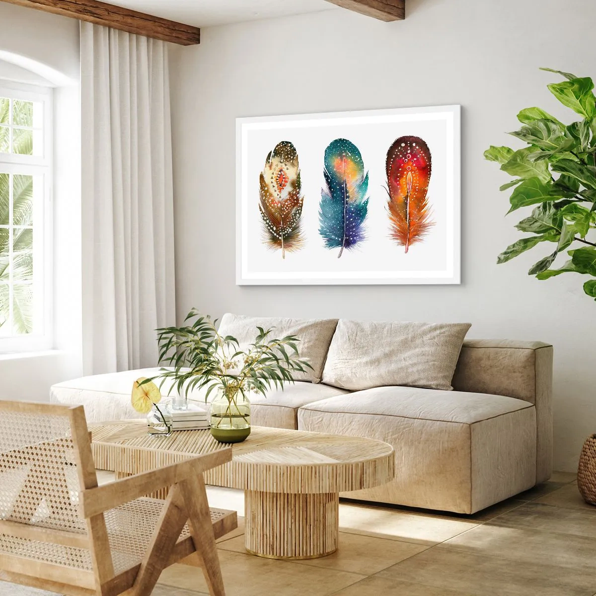 Poster in cornice bianca - Cerimonie, riti, misteri - 50x40 cm