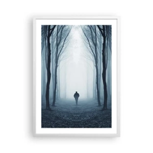 Poster in cornice bianca - E tutto è semplice e chiaro - 50x70 cm