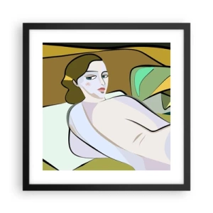 Poster in cornice nera - Ritratto intimo - 40x40 cm