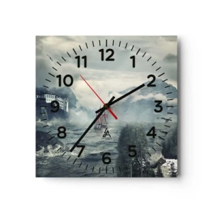 Orologio da parete - Orologio in Vetro - Sulle acque magiche - 30x30 cm