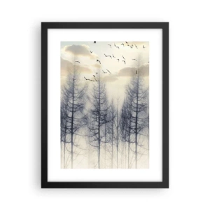 Poster in cornice nera - Lo spirito della foresta - 30x40 cm