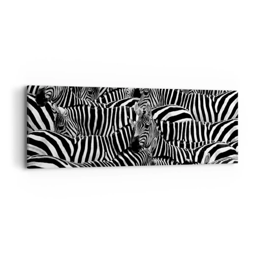 Quadro su tela - Stampe su Tela - Ritratto collettivo a strisce - 90x30 cm