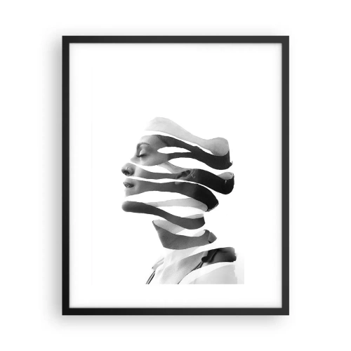 Poster in cornice nera - Ritratto surrealista - 40x50 cm