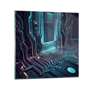 Quadro su vetro - Sto pensando qualcosa... - 50x50 cm