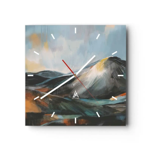 Orologio da parete - Orologio in Vetro - Aspri e belli - 40x40 cm