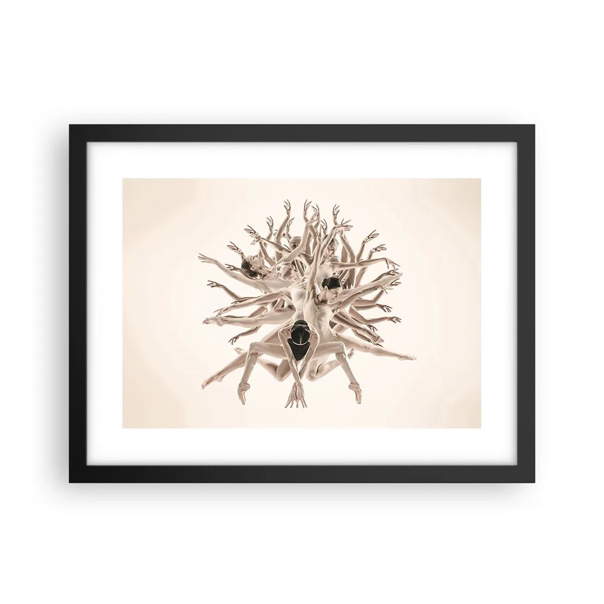 Poster in cornice nera - Fiorendo nella danza - 40x30 cm