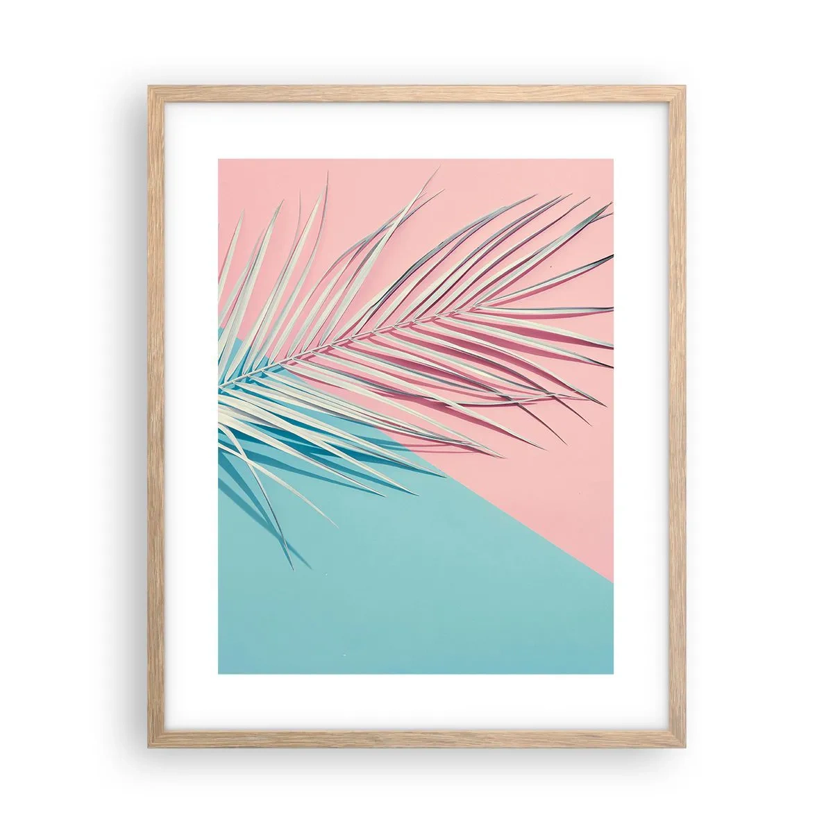 Poster in cornice rovere chiaro - Impressione tropicale - 40x50 cm