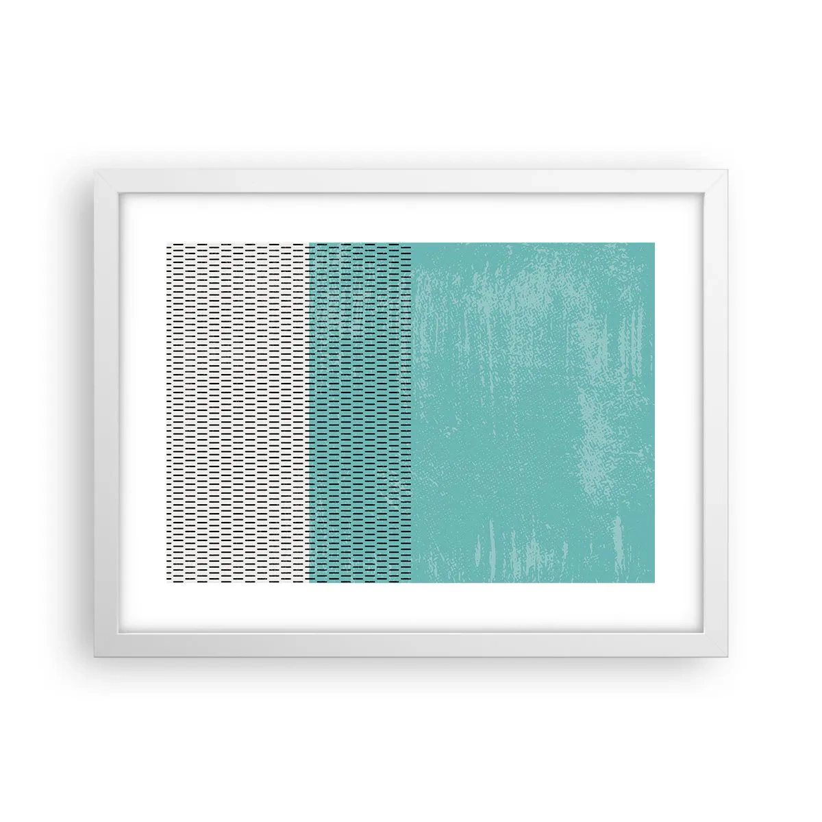 Poster in cornice bianca - Composizione equilibrata - 40x30 cm