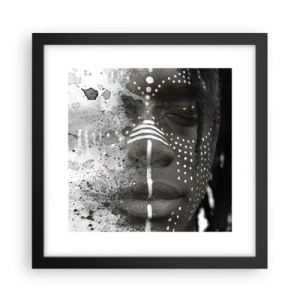 Poster in cornice nera - Scopri lo spirito primordiale - 30x30 cm