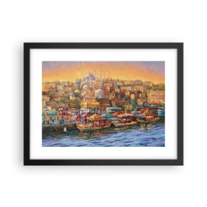 Poster in cornice nera - Racconto da Istanbul - 40x30 cm