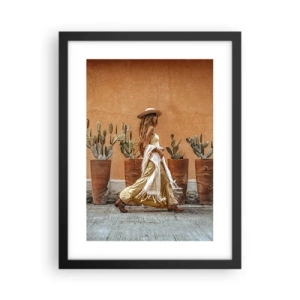 Poster in cornice nera - In stile hippy - 30x40 cm