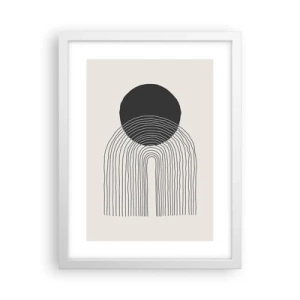 Poster in cornice bianca - Tremore e fiducia - 30x40 cm