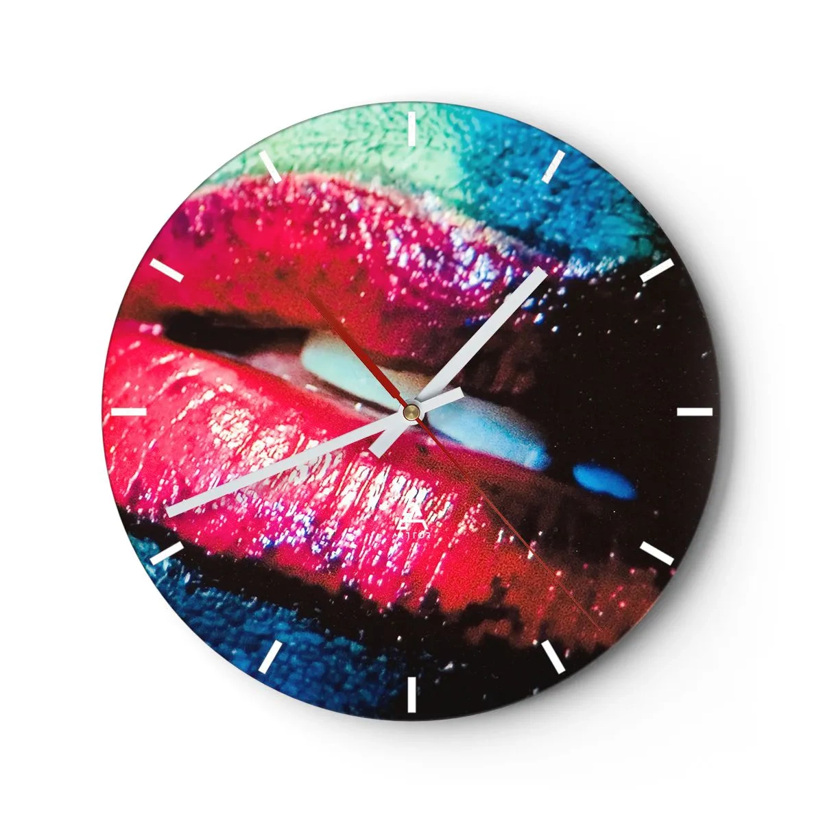 Orologio da parete - Orologio in Vetro - Sensuali e inquietanti - 40x40 cm