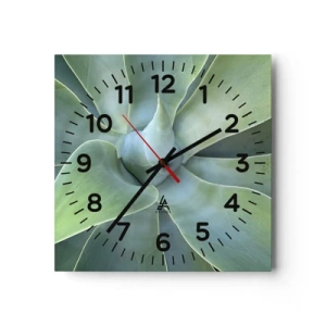 Orologio da parete - Orologio in Vetro - La nascita del verde - 30x30 cm