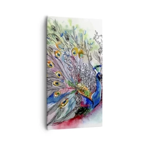 Quadro su tela - Stampe su Tela - Con orgoglio contro il grigio - 55x100 cm