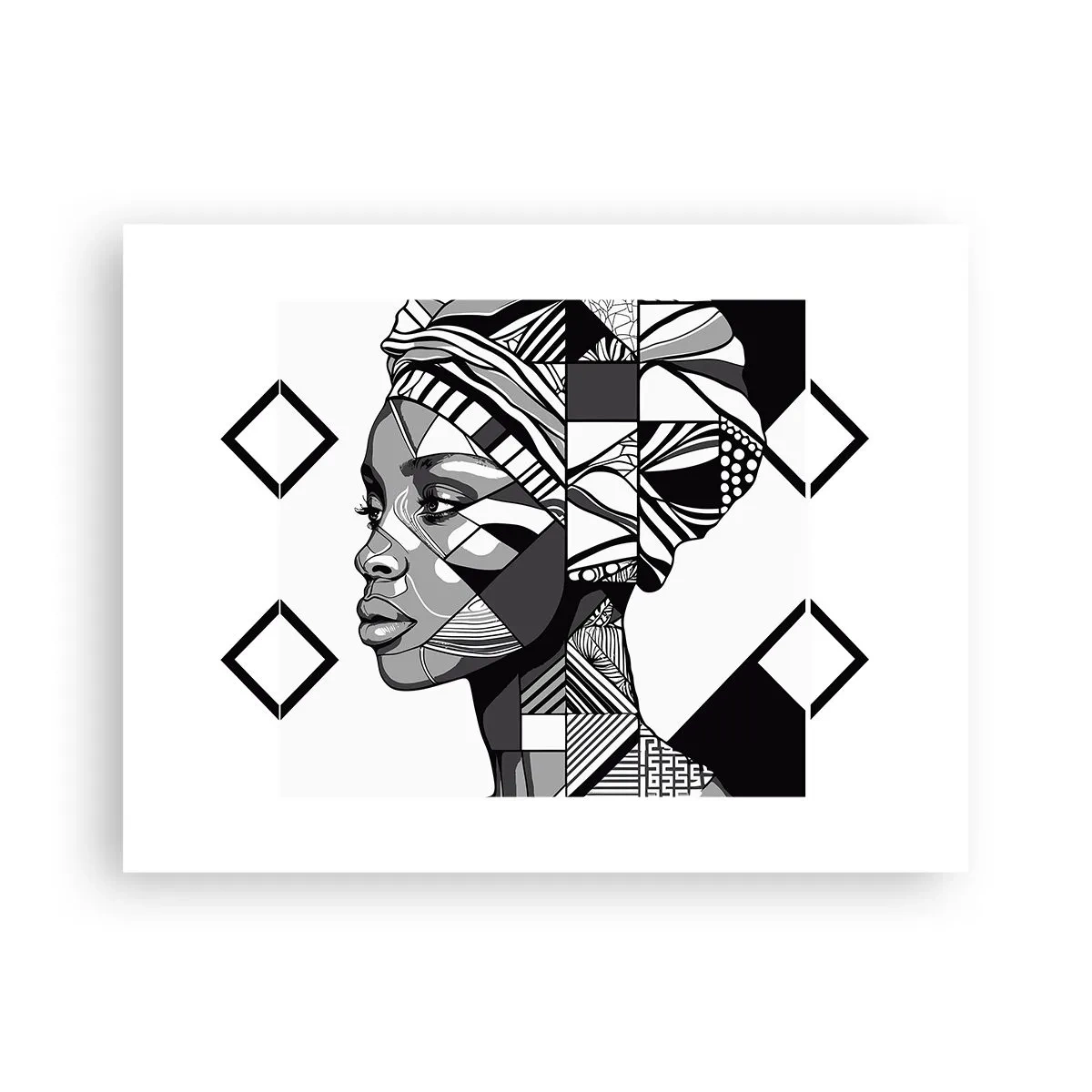 Poster - Ritratto etnico - 40x30 cm