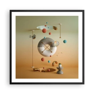 Poster in cornice nera - Tutto può succedere - 60x60 cm