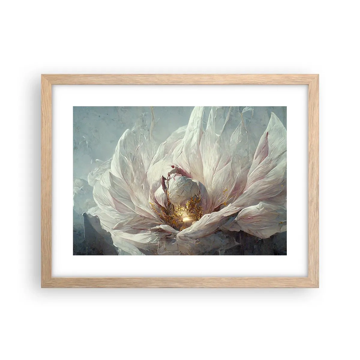 Poster in cornice rovere chiaro - Fiorisce ogni cento anni - 40x30 cm