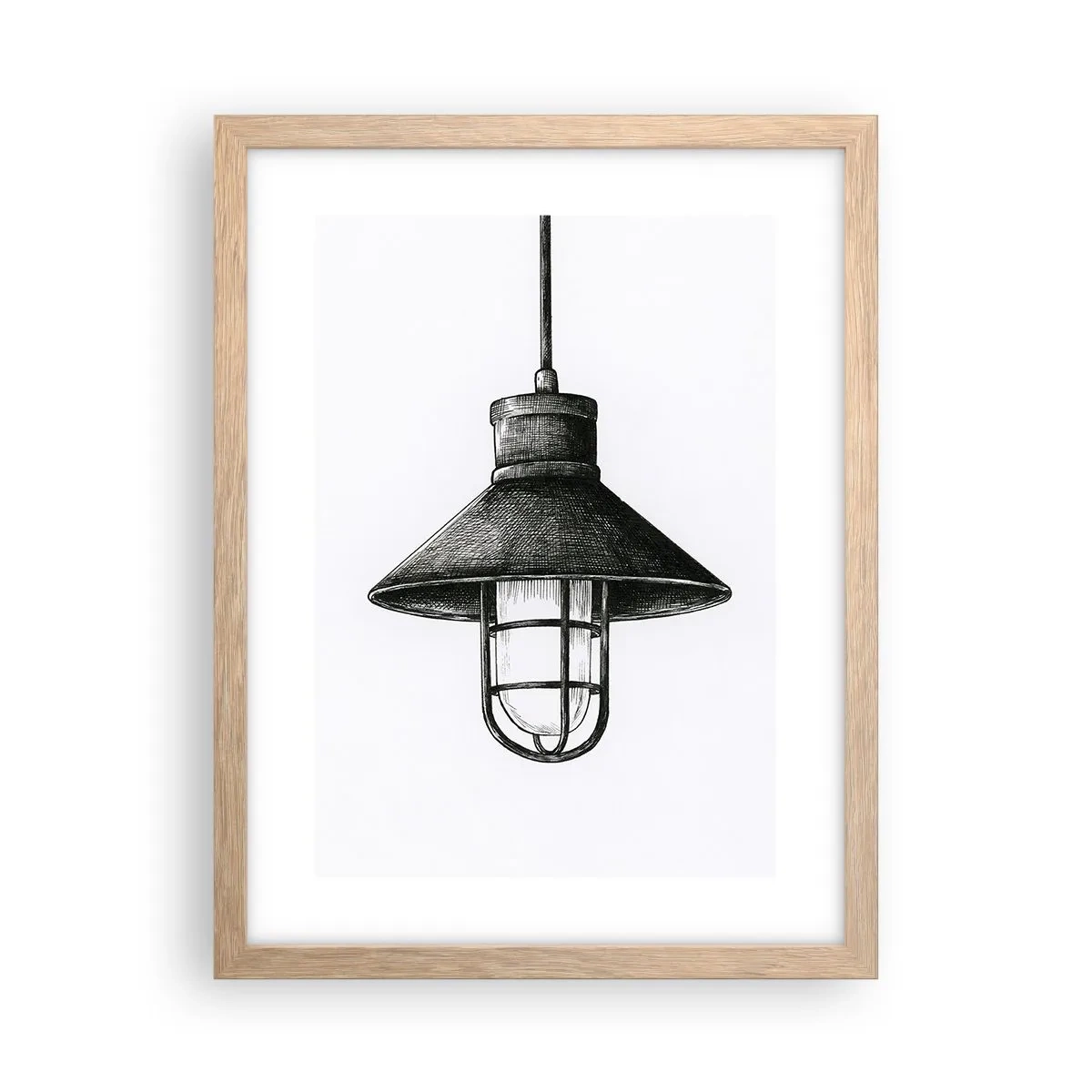 Poster in cornice rovere chiaro - Come tanti anni fa... - 30x40 cm