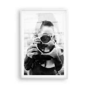 Poster in cornice bianca - Il creatore e il materiale - 61x91 cm