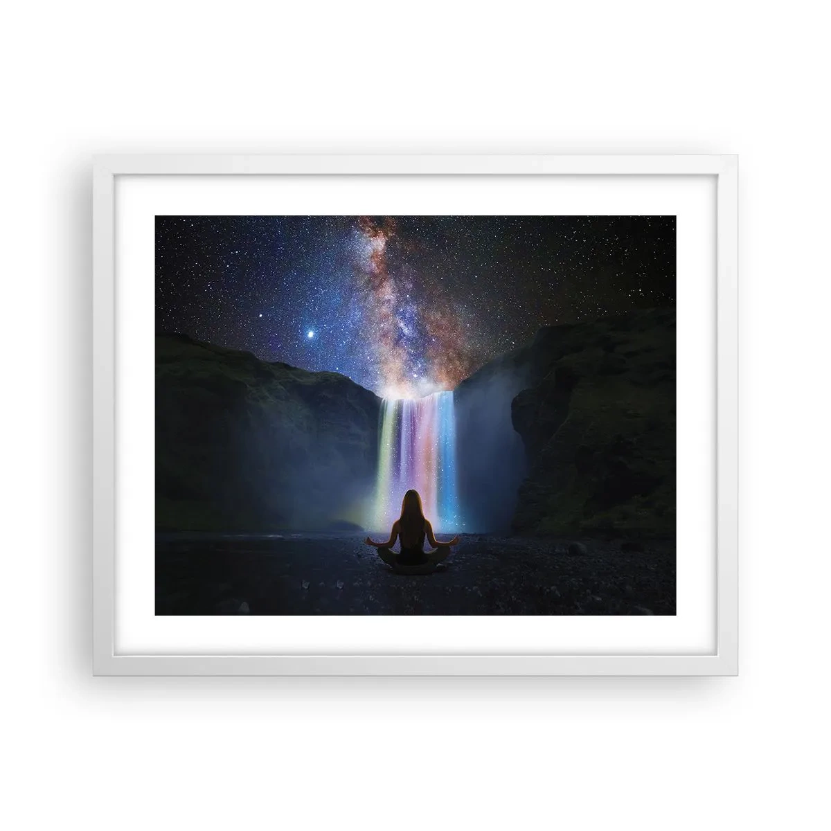 Poster in cornice bianca - Armonia assoluta - 50x40 cm