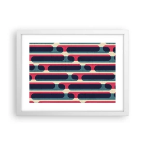 Poster in cornice bianca - Avanti fino in fondo - 40x30 cm