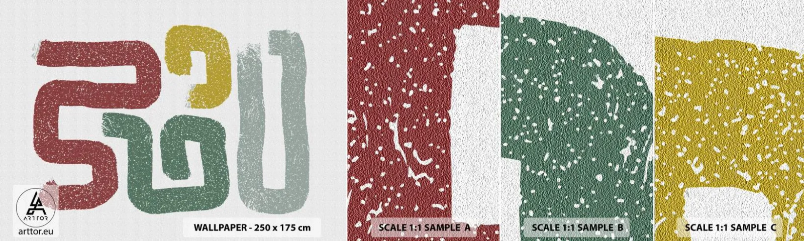 Campione di Fotomurale Adesivo Deluxe Sticker - In una lingua sconosciuta - Pezzo, Minimalismo, Rotolarsi - 100x30 cm