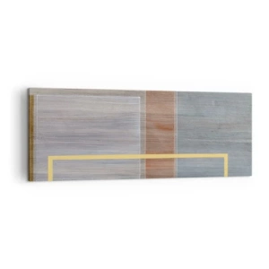 Quadro su tela - Stampe su Tela - Composizione geometrica in colori pastello con rettangoli - 140x50cm - Semplice e tranquillo - Decorazione murale moderna per soggiorno e camera da letto ARTTOR