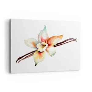 Quadro su tela - Stampe su Tela - Illustrazione floreale ad acquerello in colori pastello - 100x70cm - Dolcezza versata con la vernice - Decorazione murale moderna per soggiorno e camera da letto ARTTOR