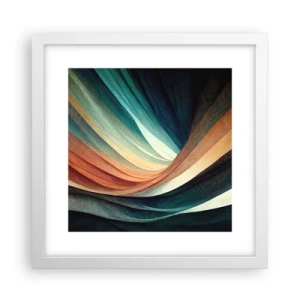 Poster in cornice bianca - Intessuto di colore - 30x30 cm