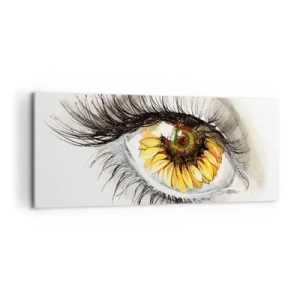 Quadro su tela - Stampe su Tela - Uno sguardo caldo come l'estate - 100x40 cm